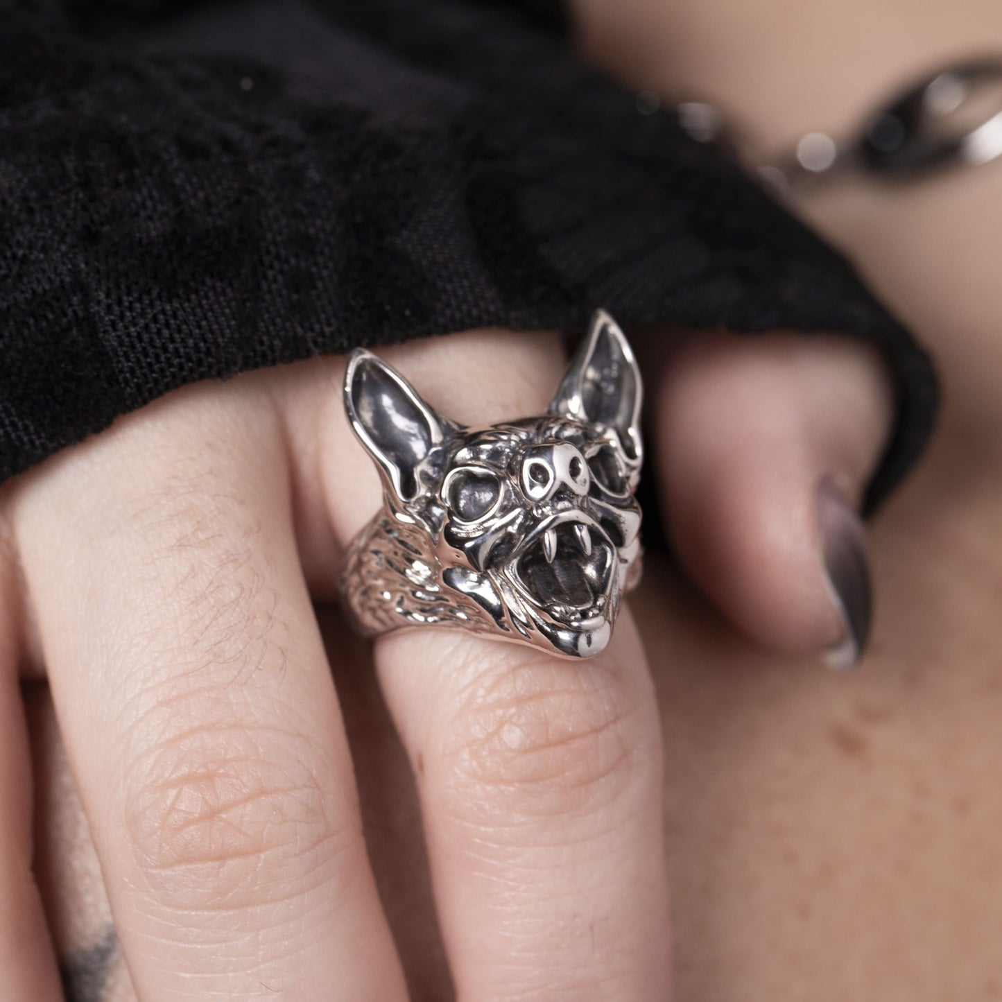 BAGUE DE CHAUVE-SOURIS GARDIEN MYSTIQUE