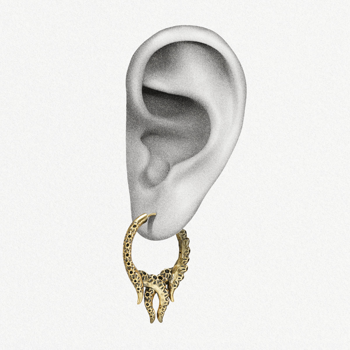 OCTOPUS TENTACLE EARRINGS