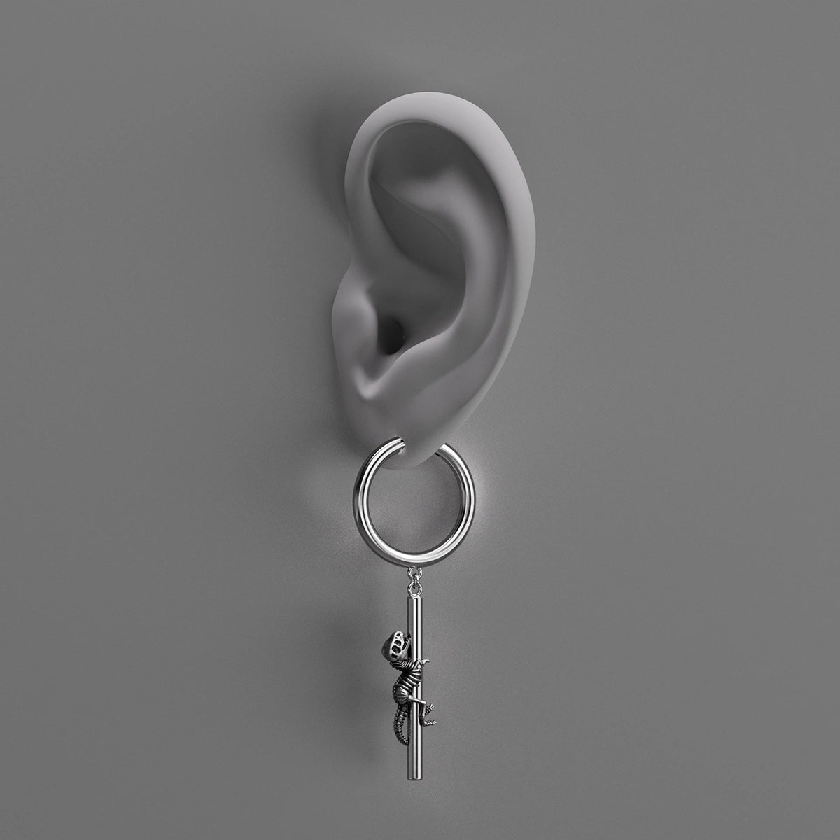 ANCIENT DRAGON FOSSIL EARRINGS