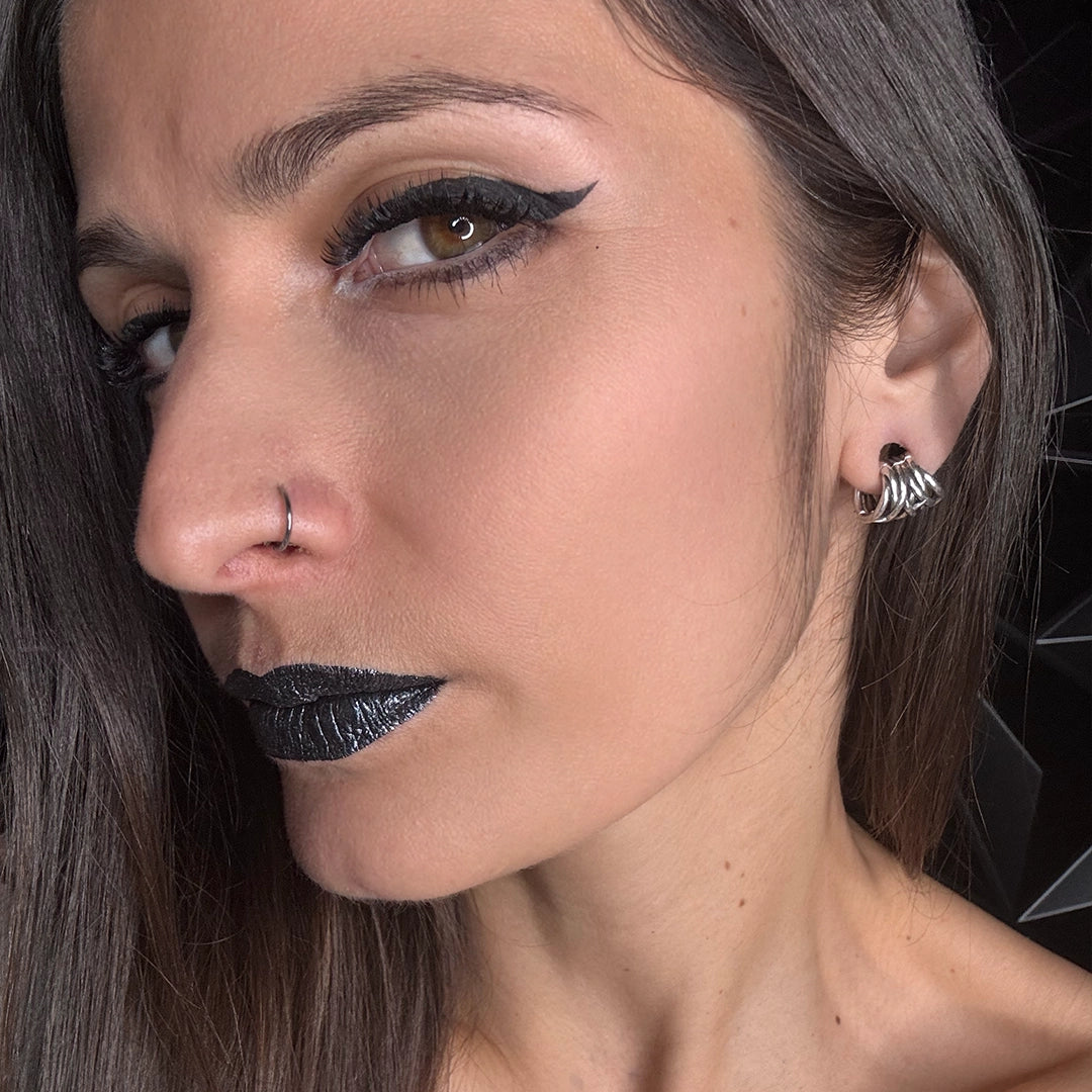 INTERWOVEN THORN EAR CUFFS