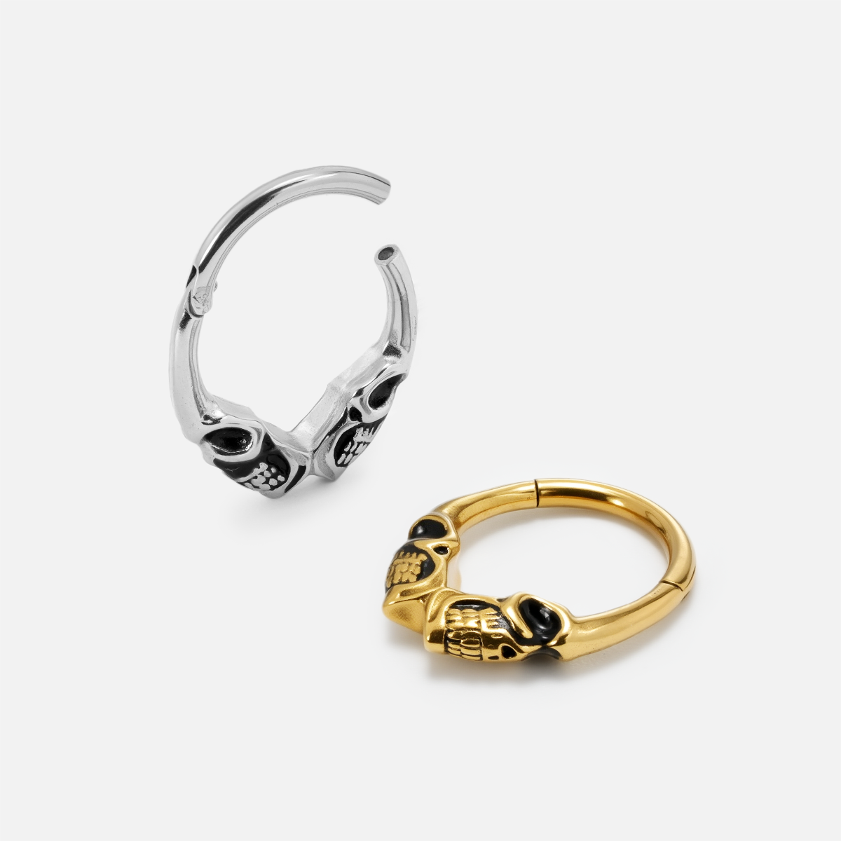 TWIN SKULL SEPTUM CLICKER