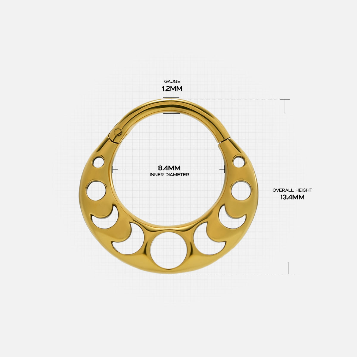 LUNAR PHASE SEPTUM CLICKER