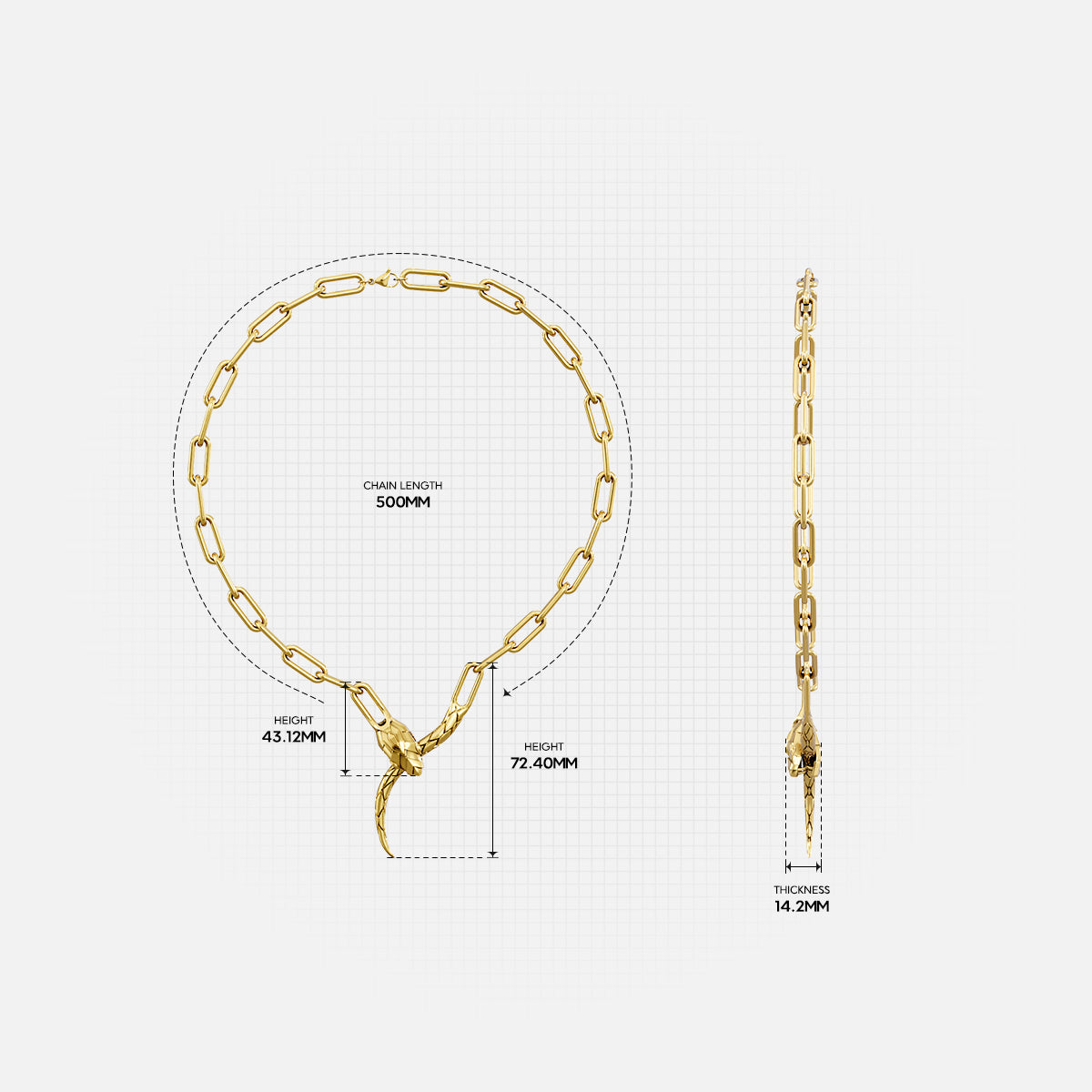 VIPER COIL NECKLACE