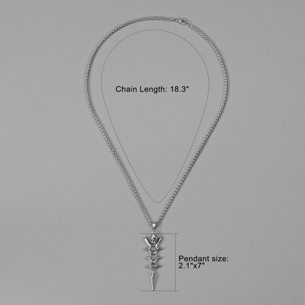 BIOMECH SPINE NECKLACE