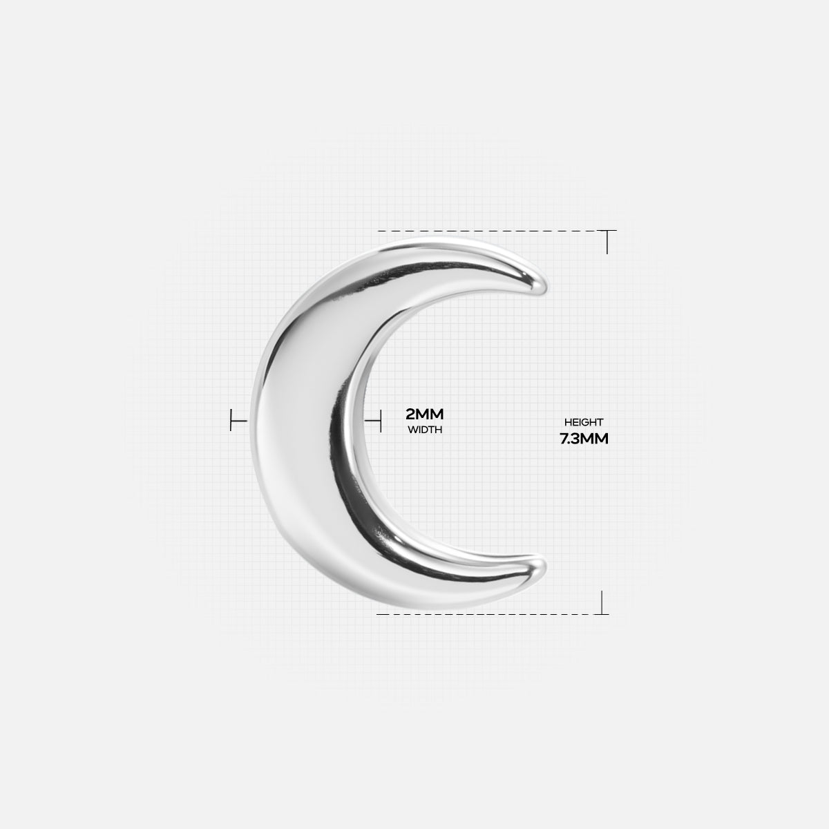 LUNAR FLAT BACK STUD