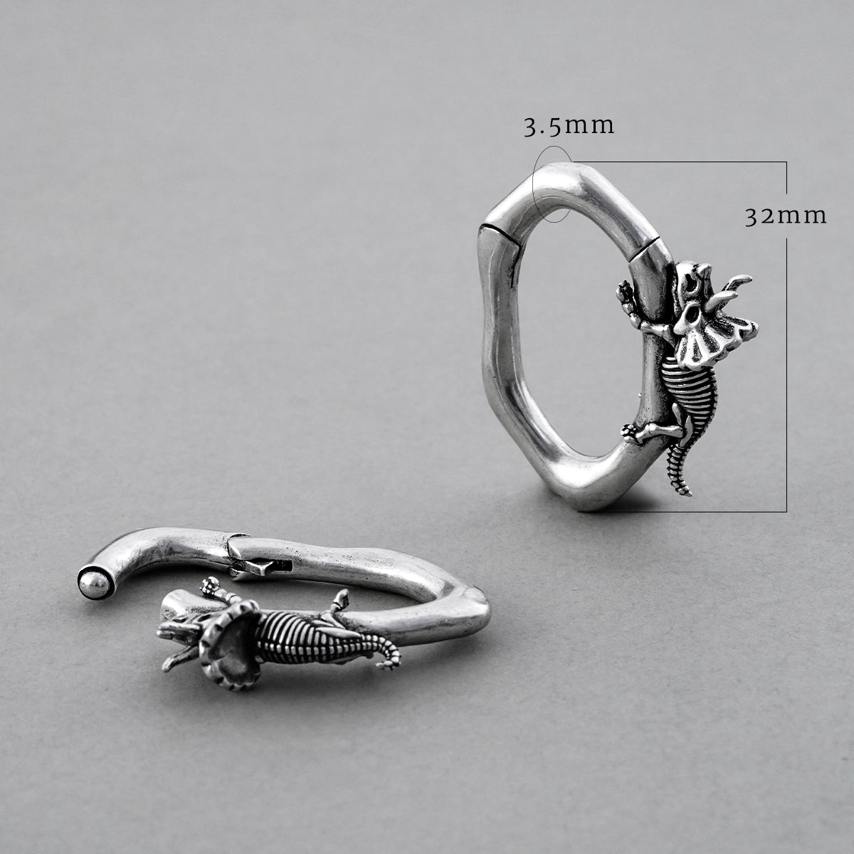 TRICERATOPS FOSSIL EAR WEIGHTS