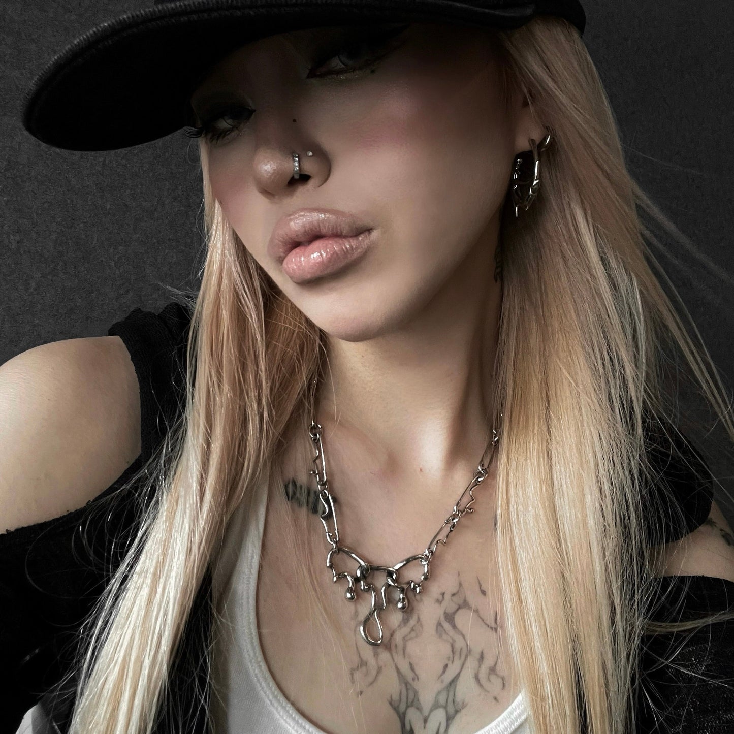 FLUID PIN NECKLACES