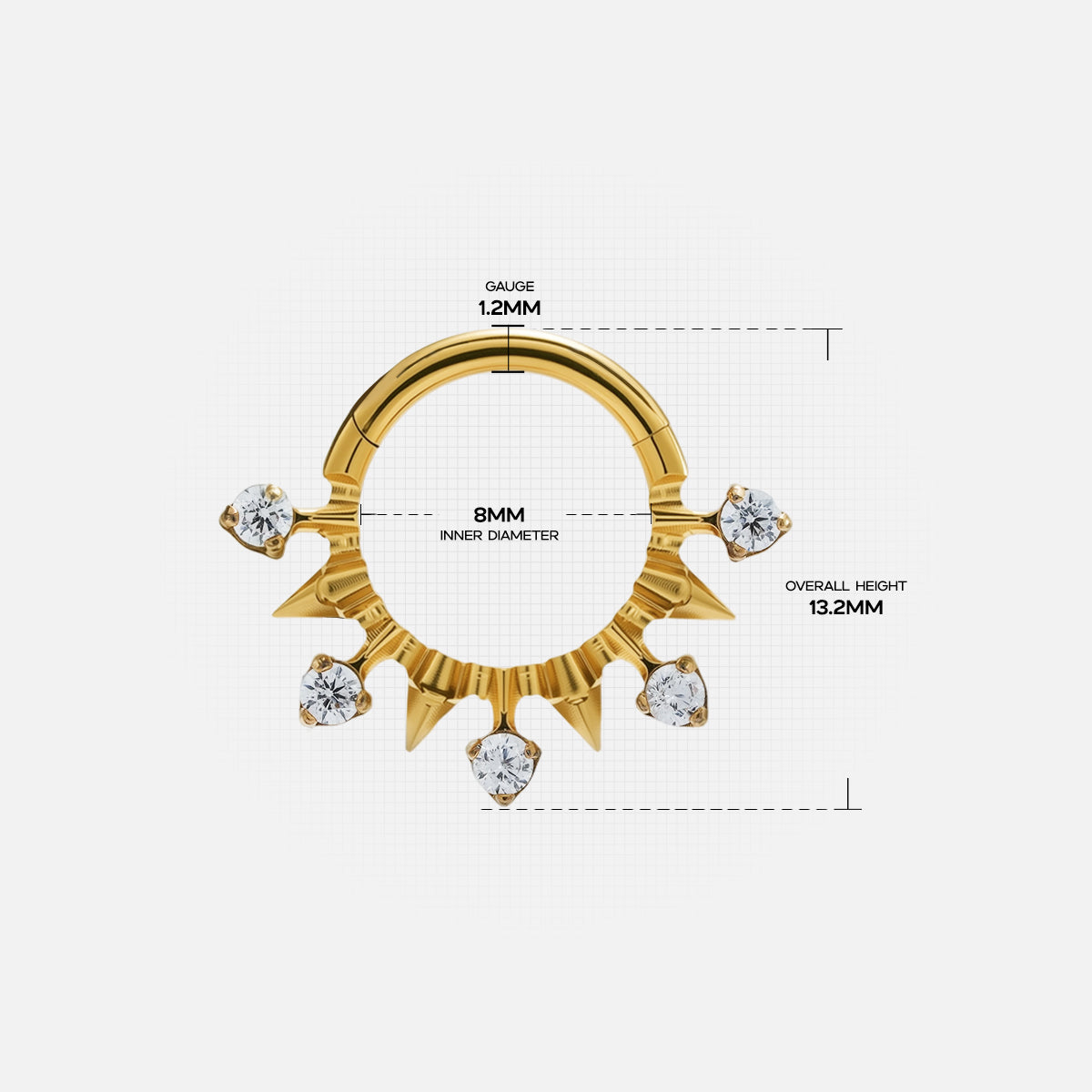 SPIKED RADIANCE SEPTUM CLICKER