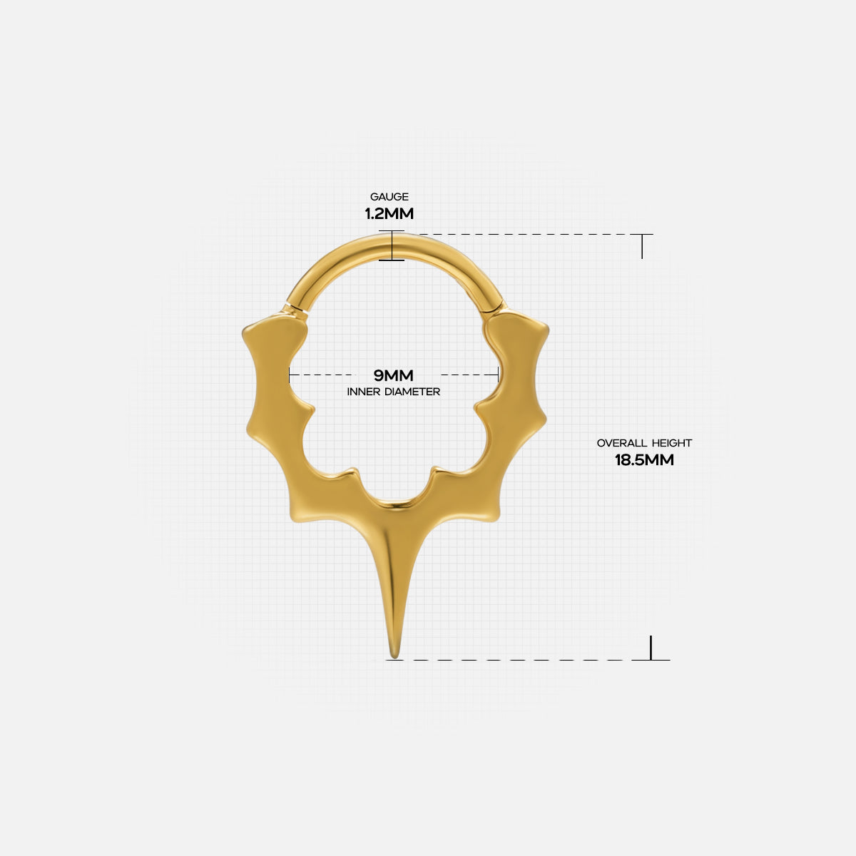 BLADE CREST SEPTUM CLICKER