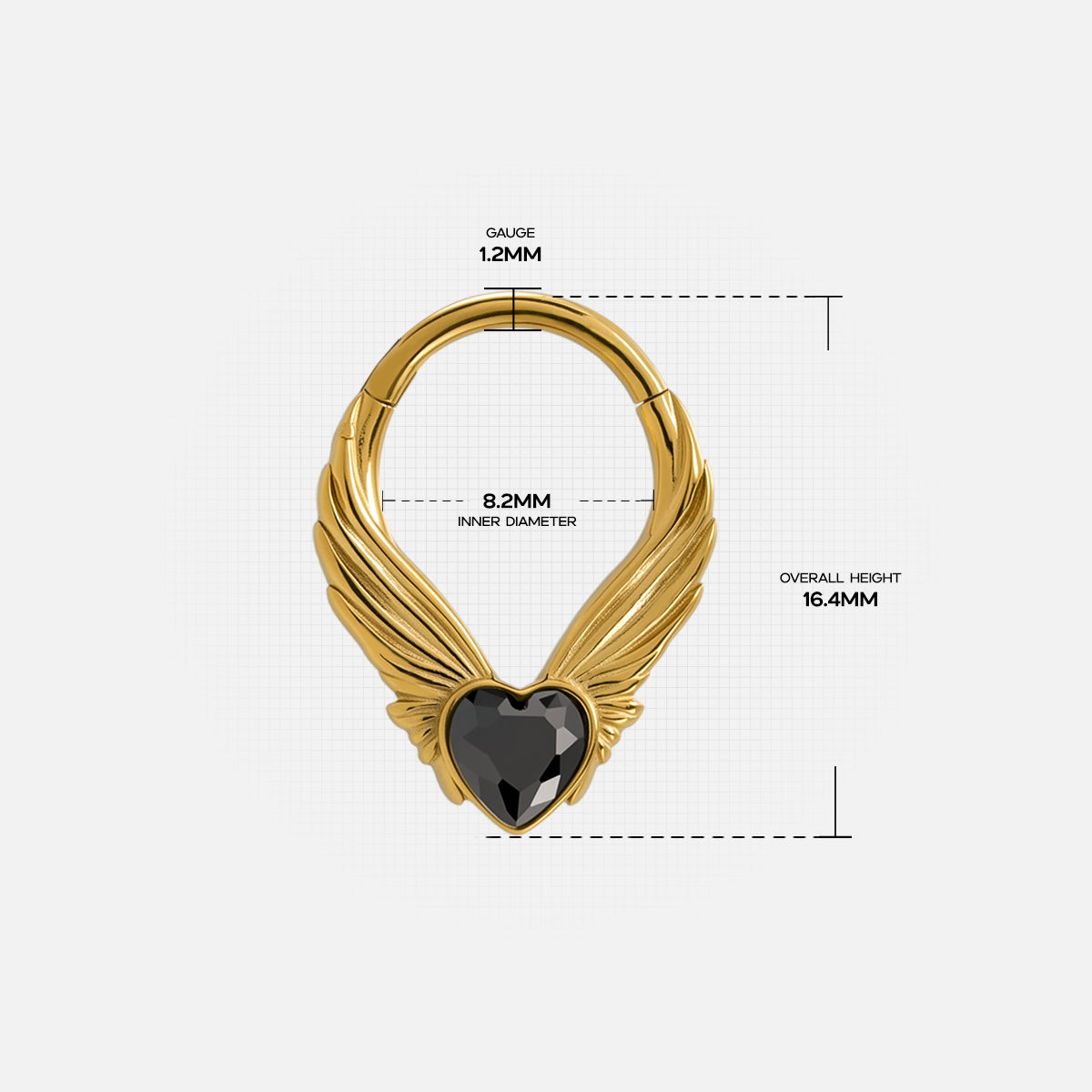 WINGED HEART SEPTUM CLICKER