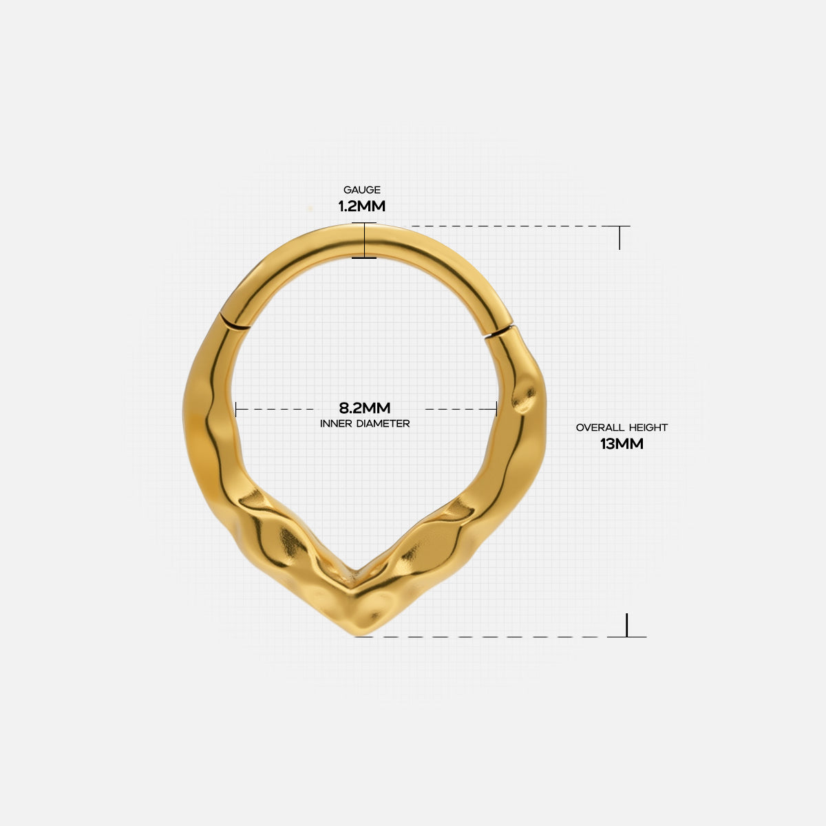SCULPTED WAVE SEPTUM CLICKER