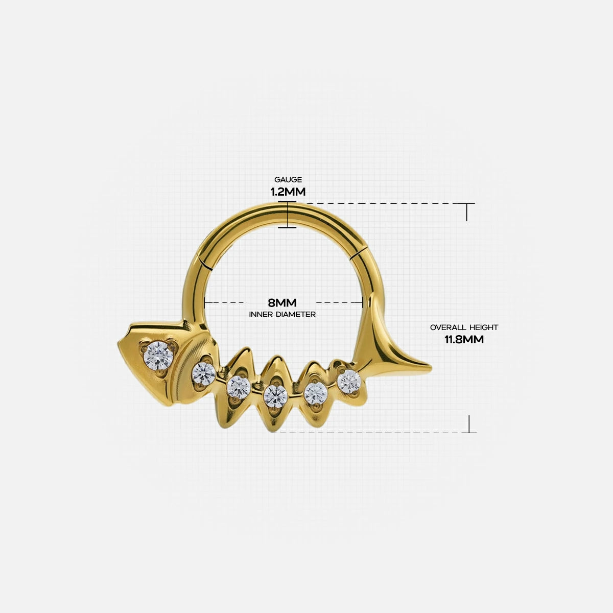 FISHBONE SEPTUM CLICKER