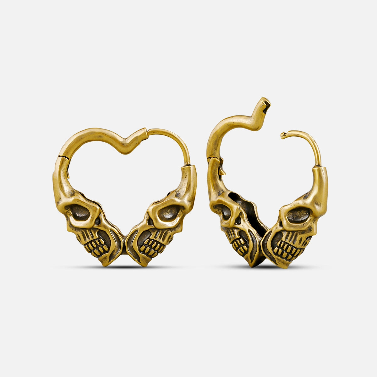 HEART SKULL EARRINGS
