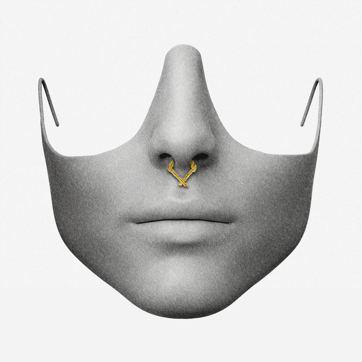 RUSTIC BRANCH SEPTUM CLICKER