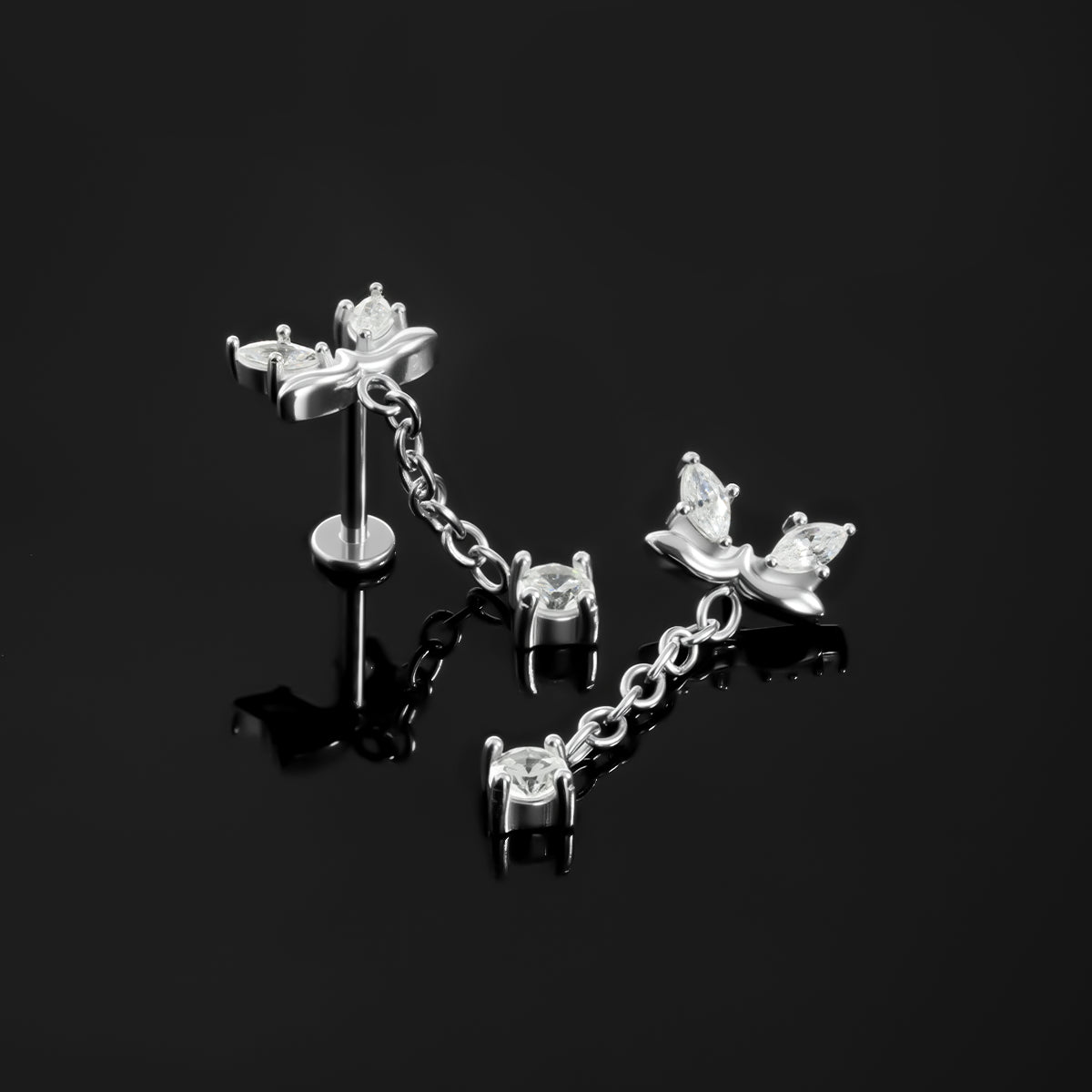 ETHEREAL ELEGANCE FLAT BACK STUD