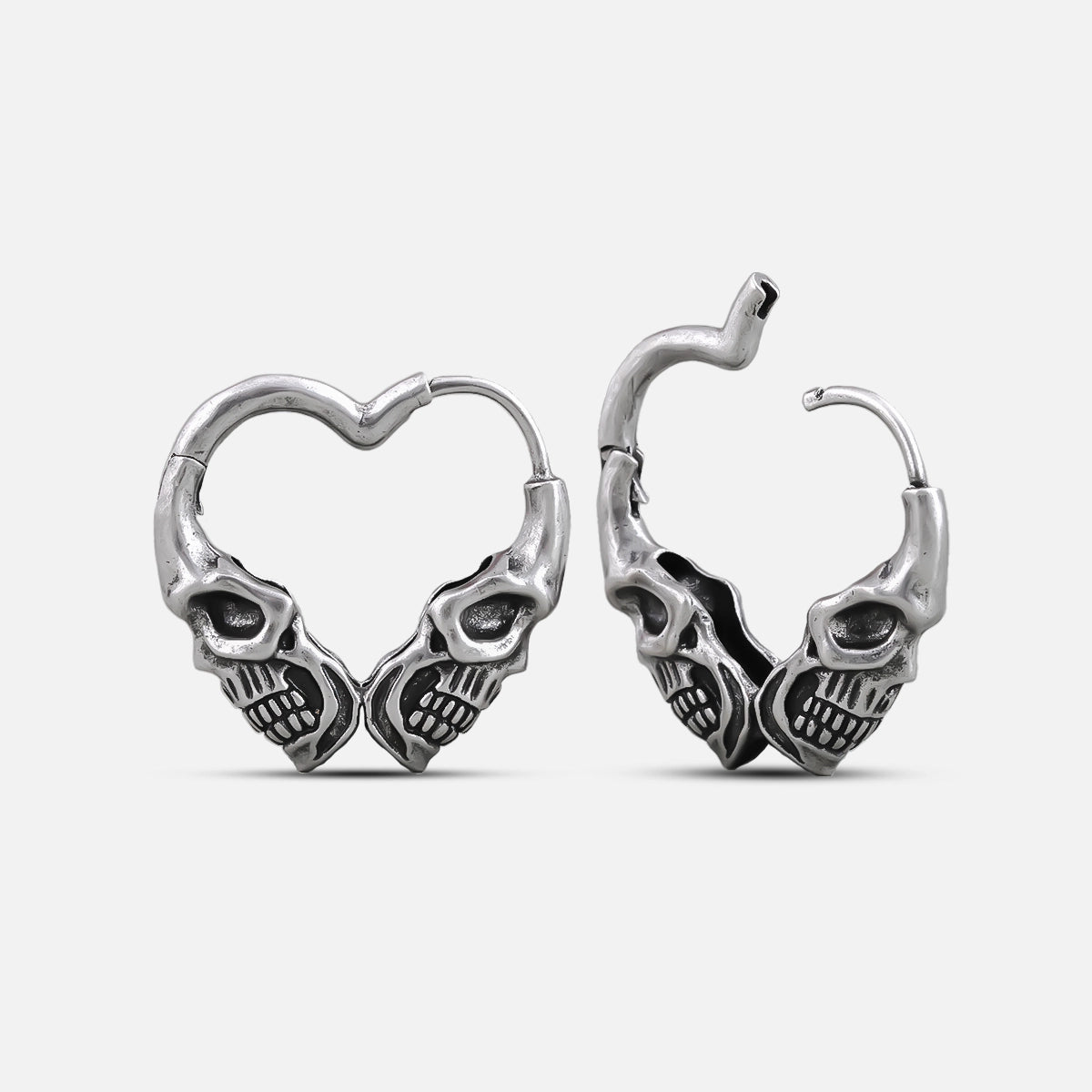 HEART SKULL EARRINGS