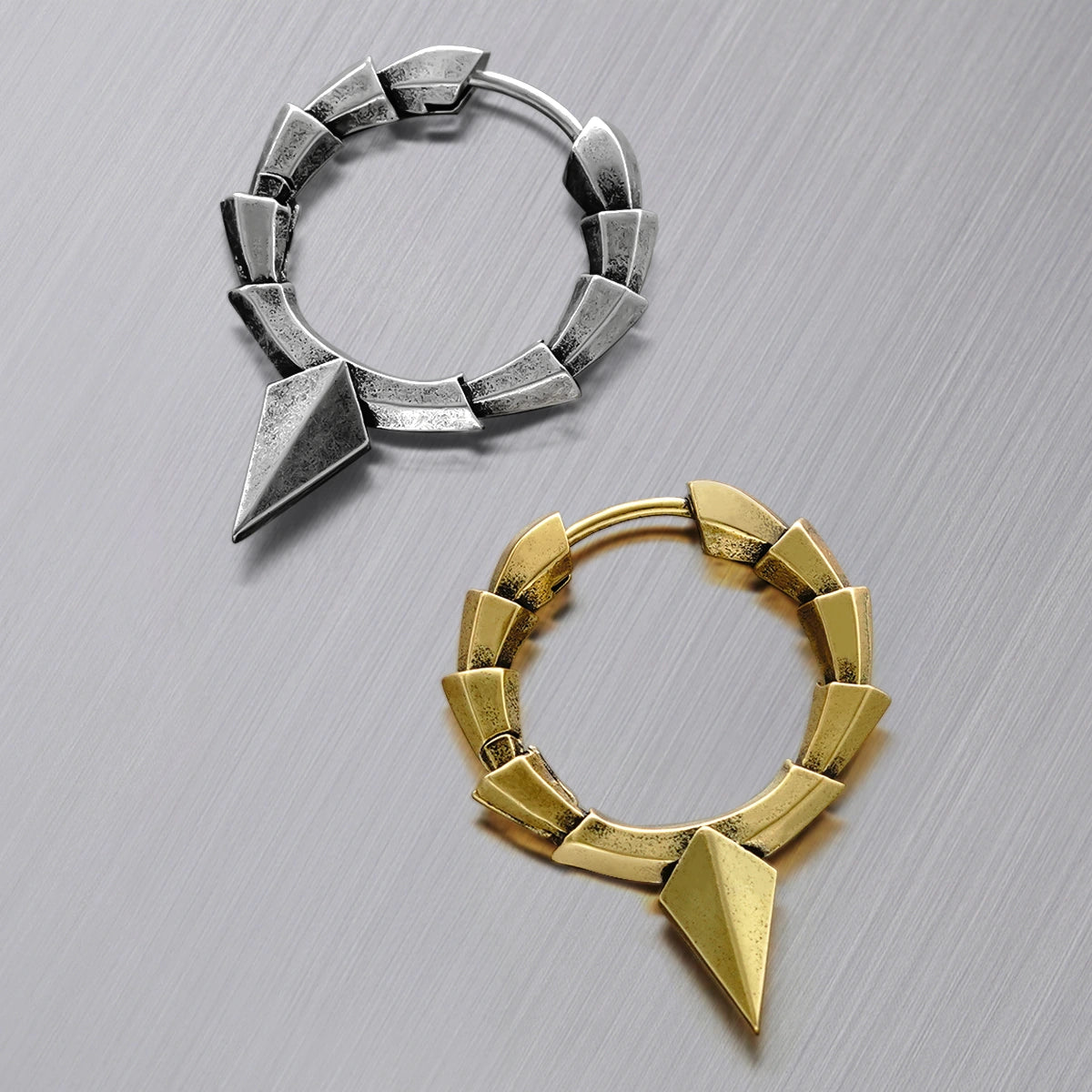 GEOMETRIC ARMOR EARRINGS