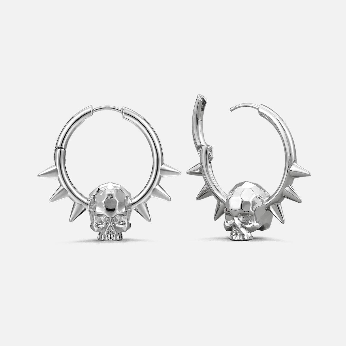 SPIKED SKULL EARRINGS