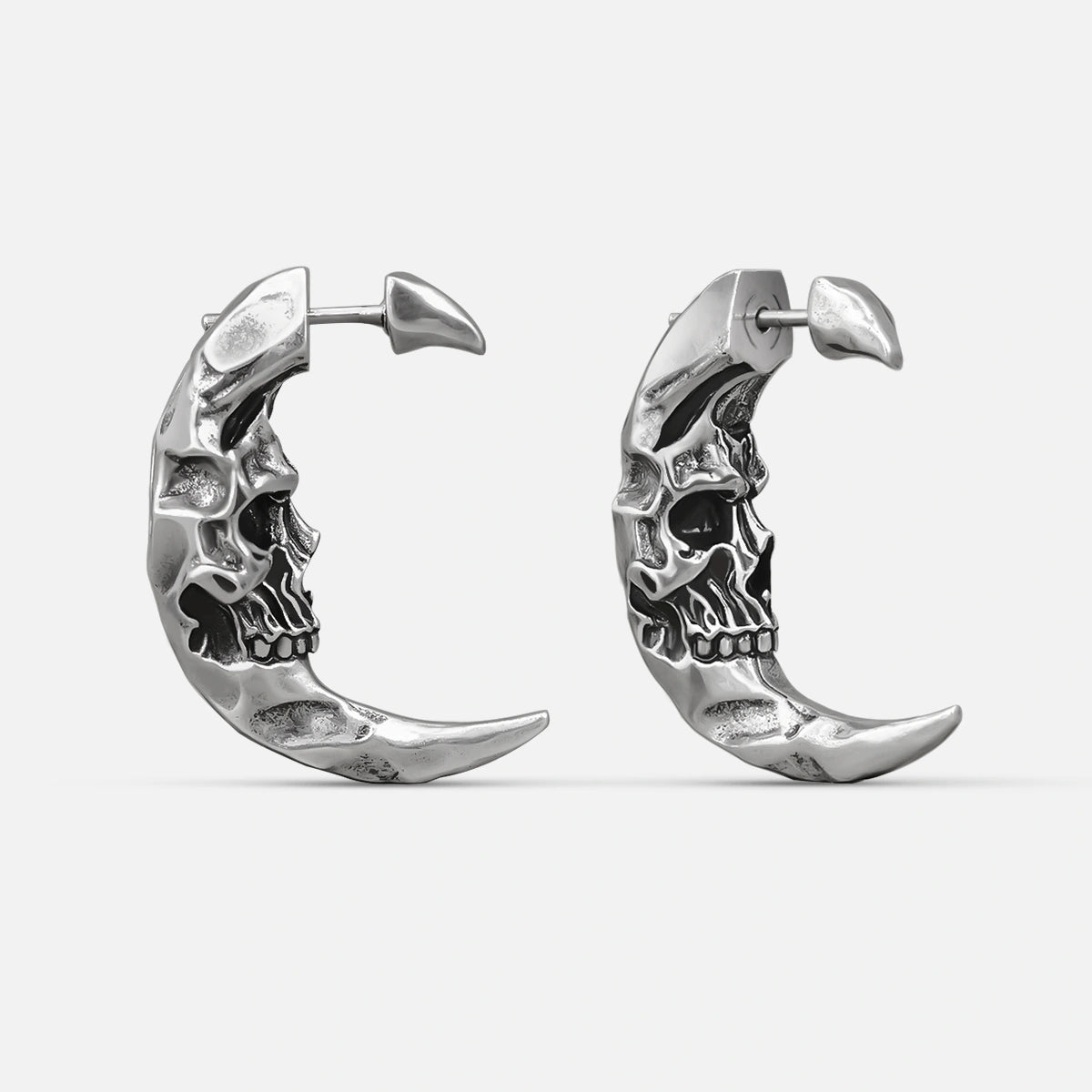 CRESCENT SKULL EARRINGS