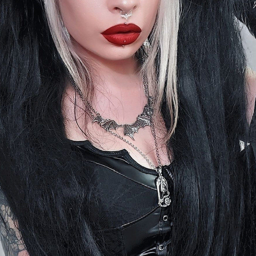 ROSE & BAT NECKLACES