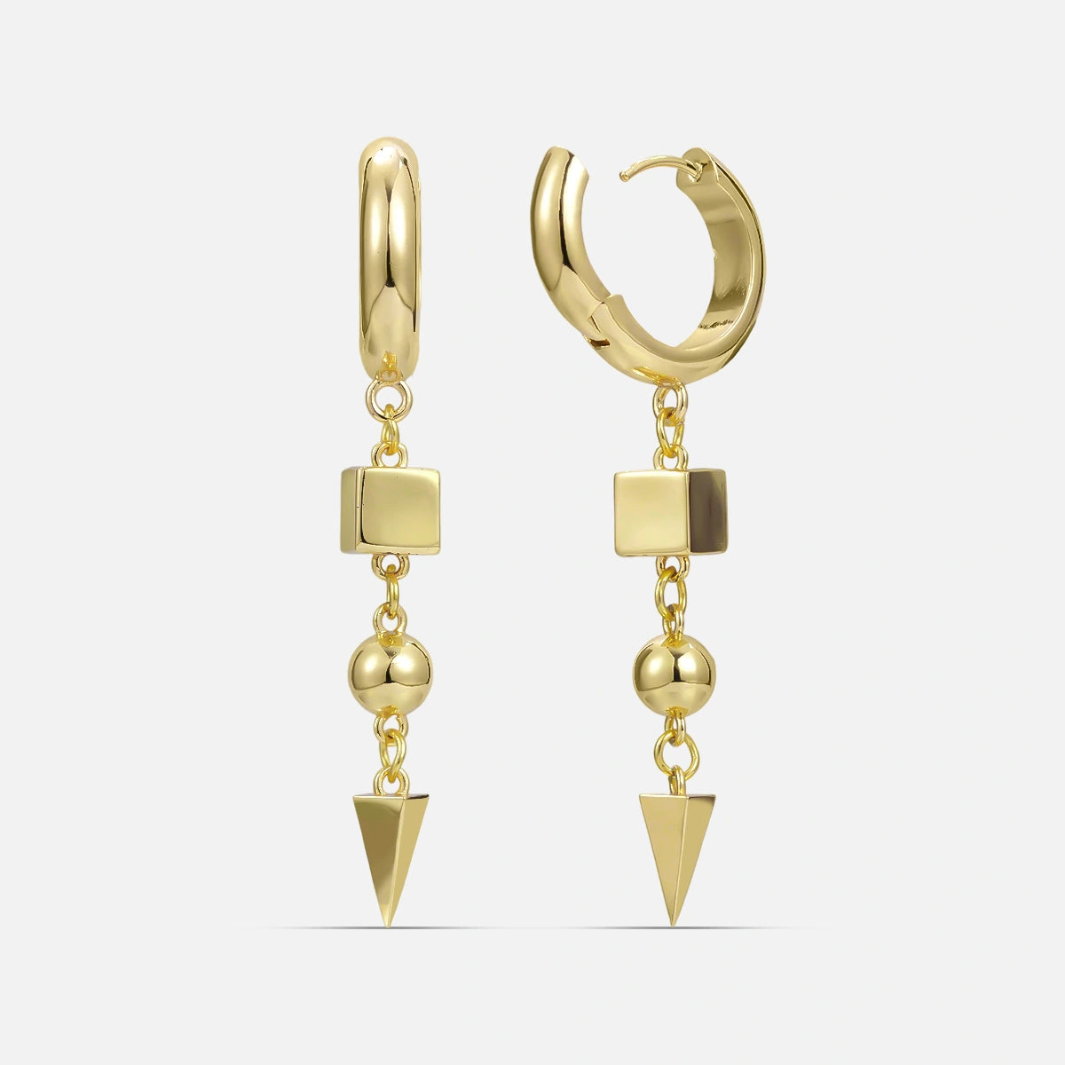 GEOMETRIC DROP EARRINGS