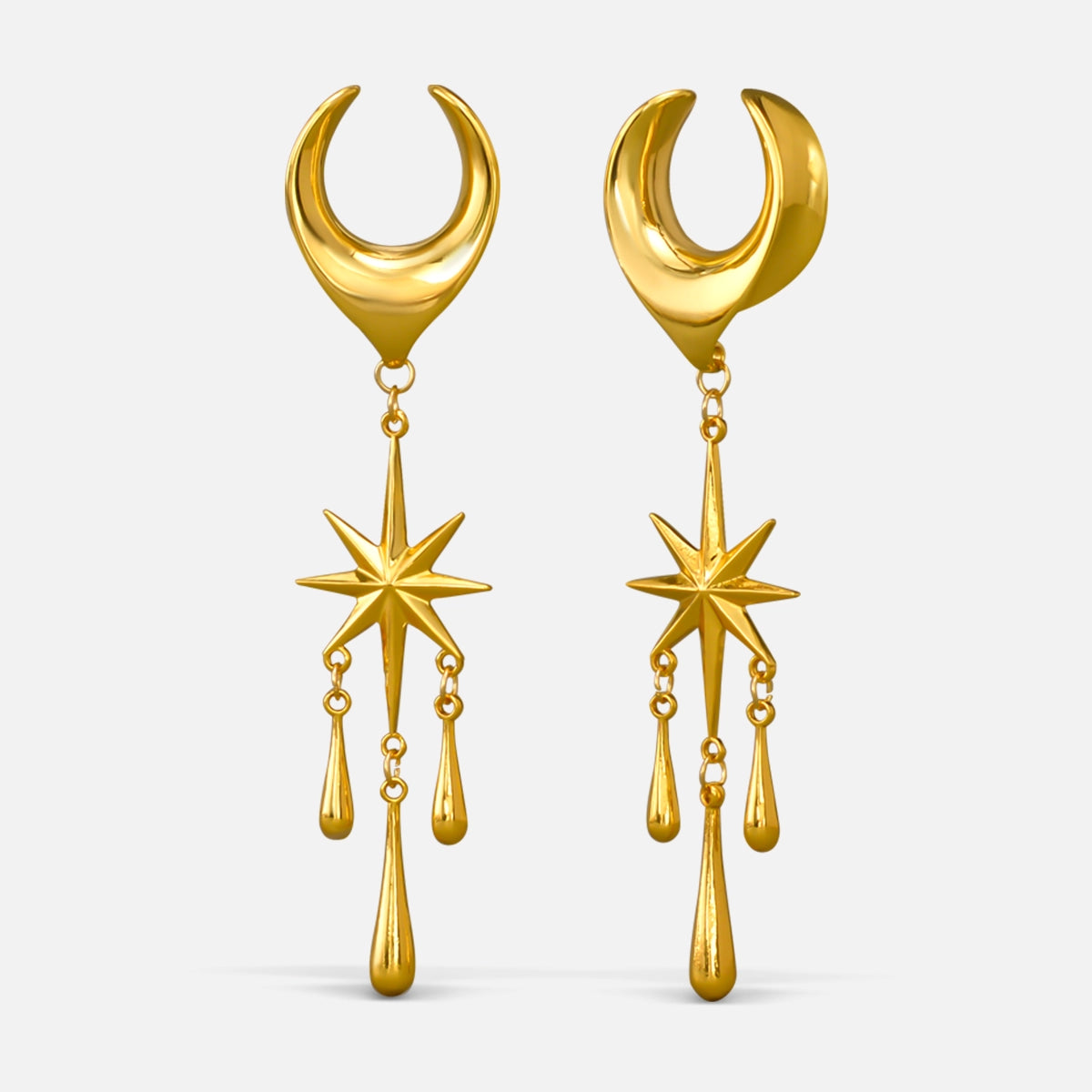 CRESCENT STAR DANGLES
