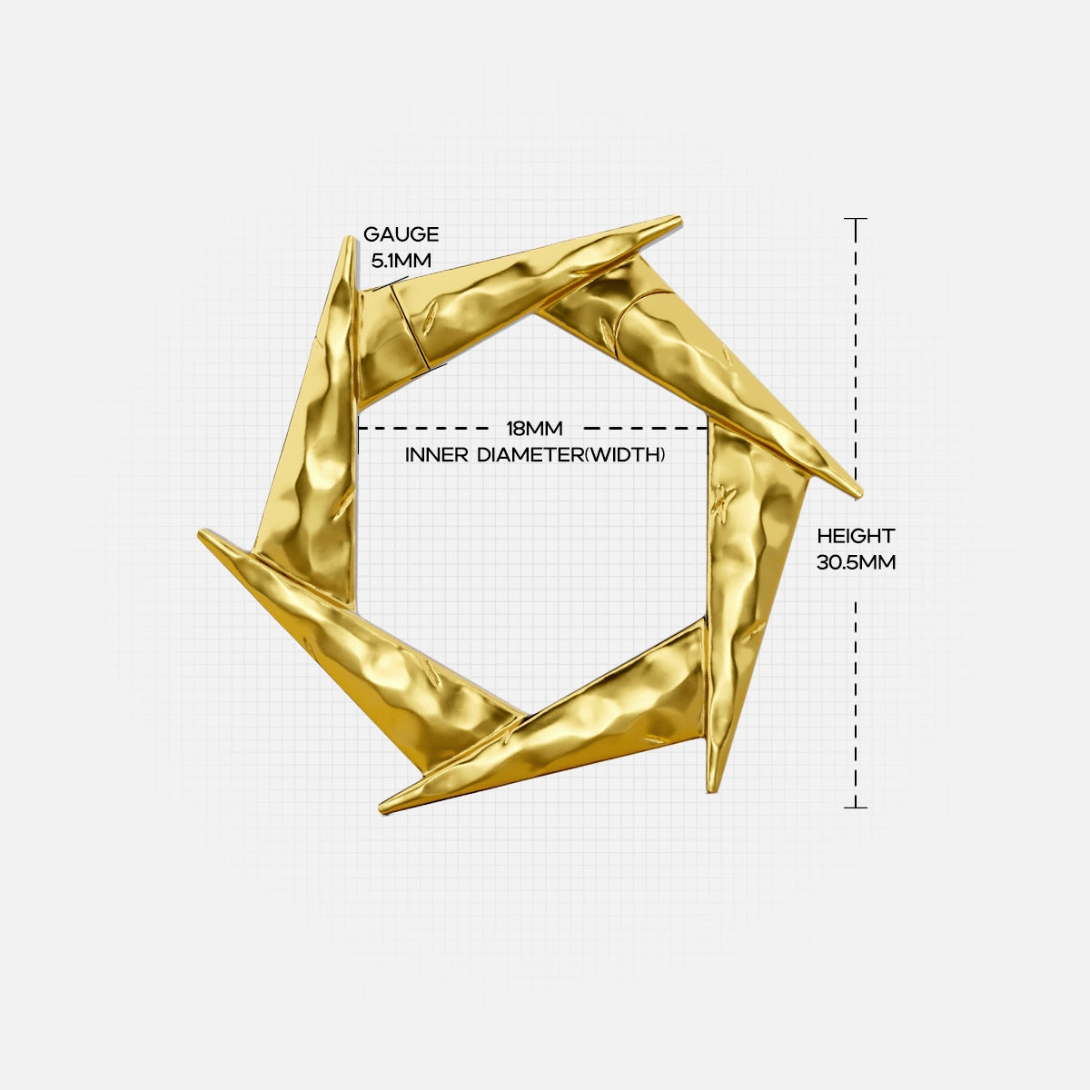 Windmühlen-Origami-Ohrgewichte