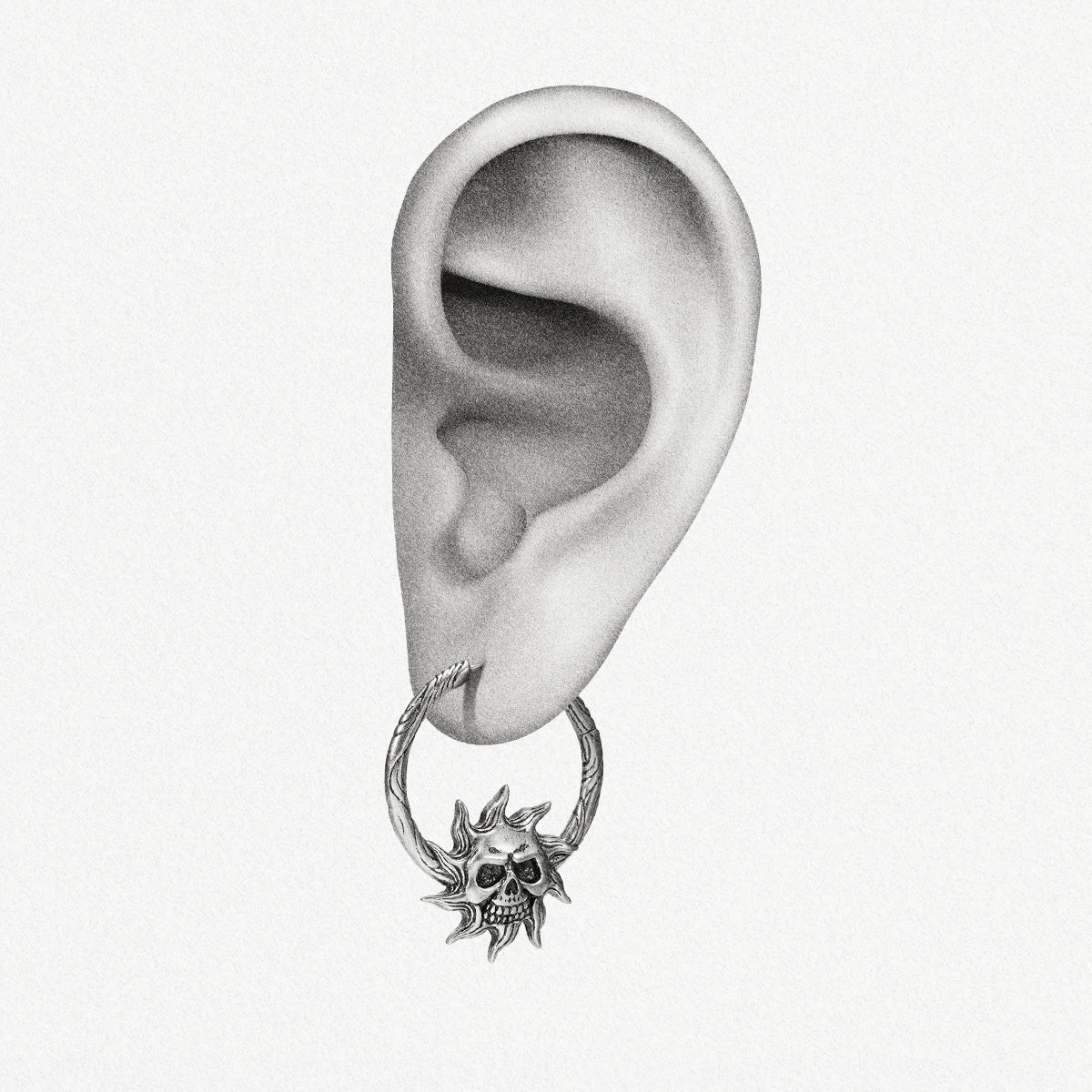 LUNAR SOLAR SKULLS EARRINGS