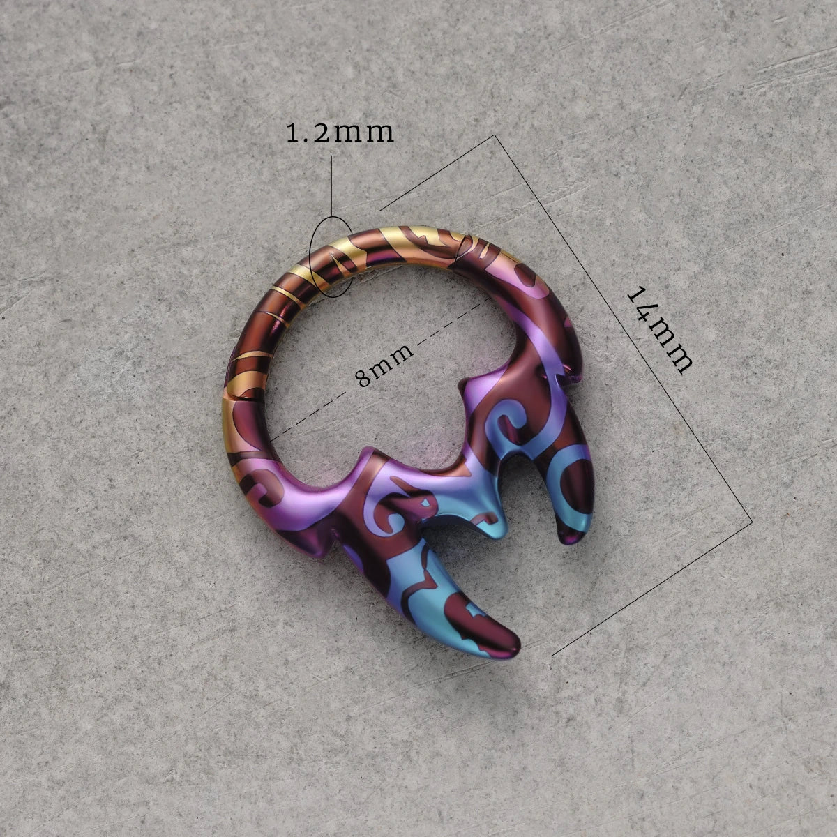 FANG DESIGN TITANIUM SEPTUM CLICKER