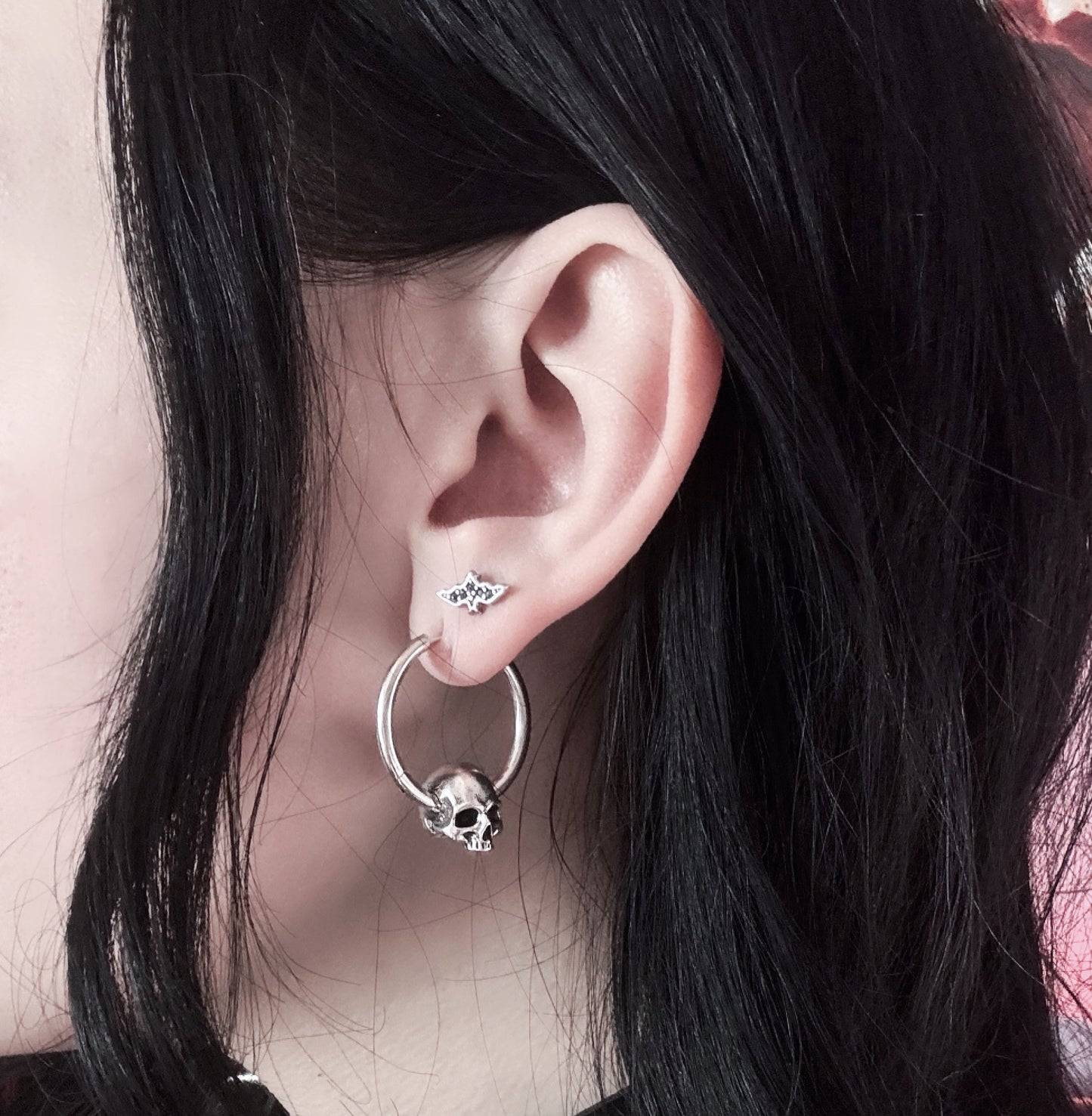 BOUCLES D'OREILLES CRÂNE BRAVE