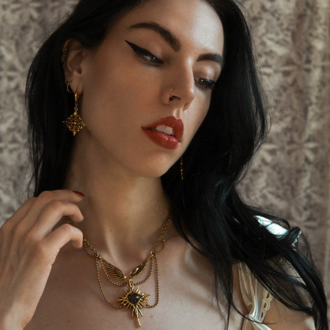 FLEUR-DE-LIS ELEGANCE EARRINGS