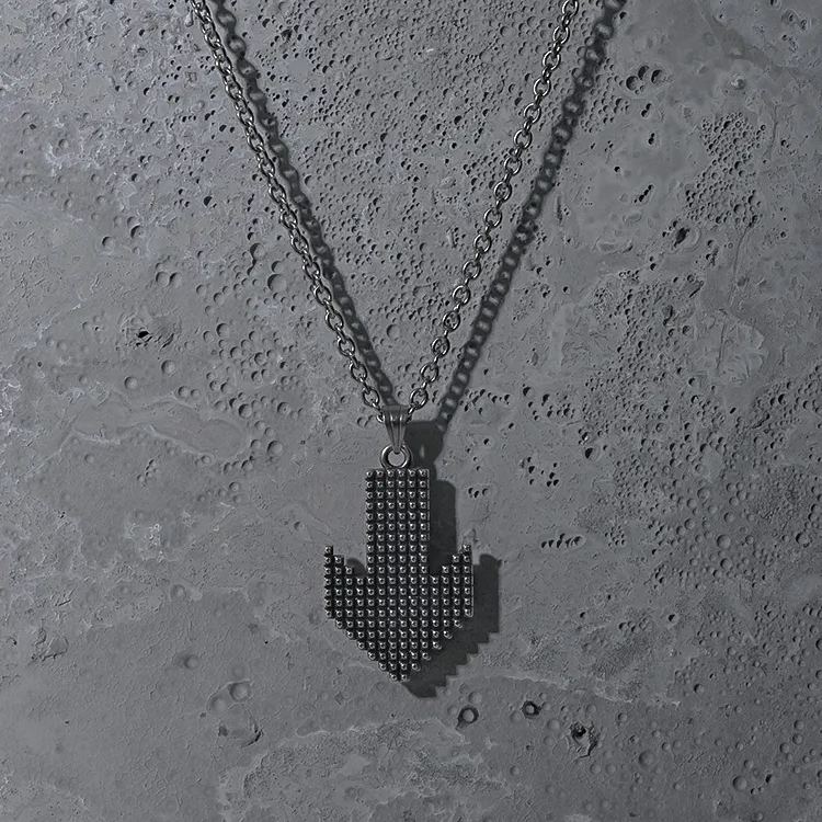 PIXEL DOWN ARROW NECKLACES