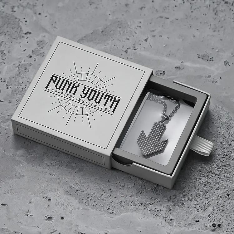 PIXEL DOWN ARROW NECKLACES