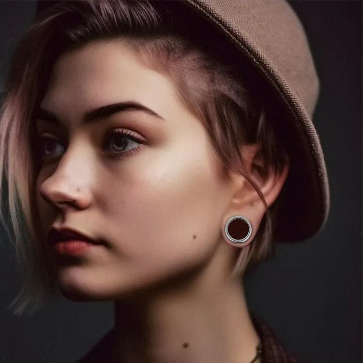 AETHER CIRCLE SIMPLE STYLE TITANIUM TUNNELS