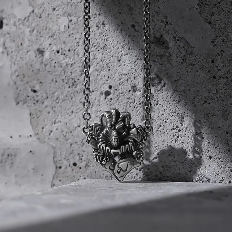 REBELLIOUS JOKER ROSE NECKLACE