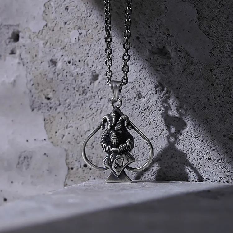 ADVENTURE JOKER SPADE NECKLACE