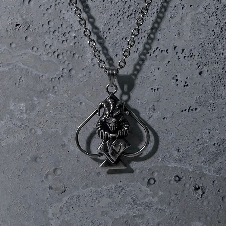 ADVENTURE JOKER SPADE NECKLACE
