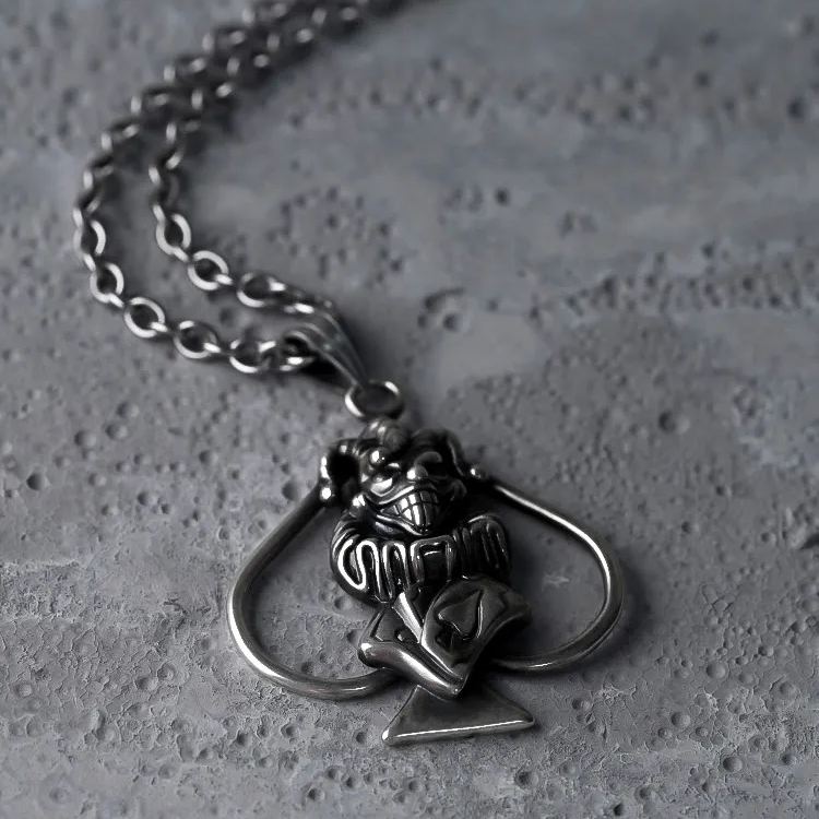 ADVENTURE JOKER SPADE NECKLACE