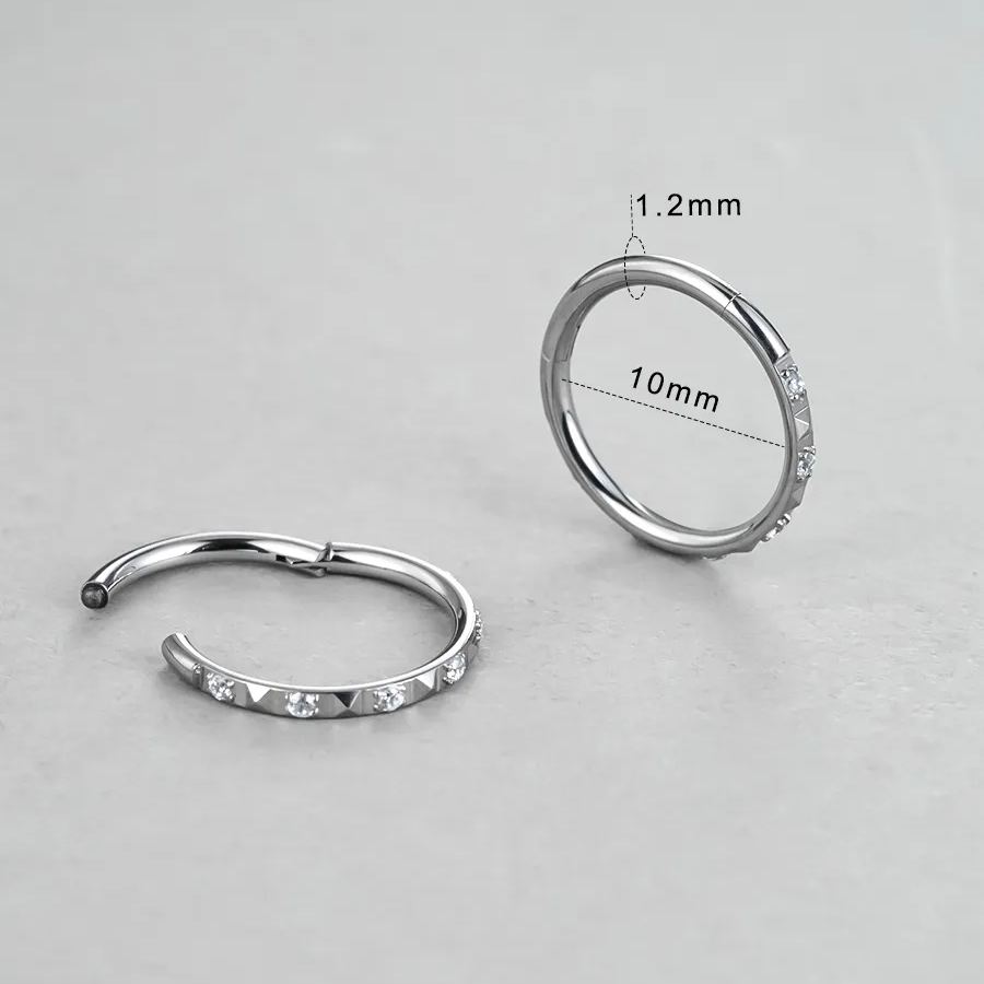 GEOMETRIC HARMONY TITANIUM SEPTUM CLICKER