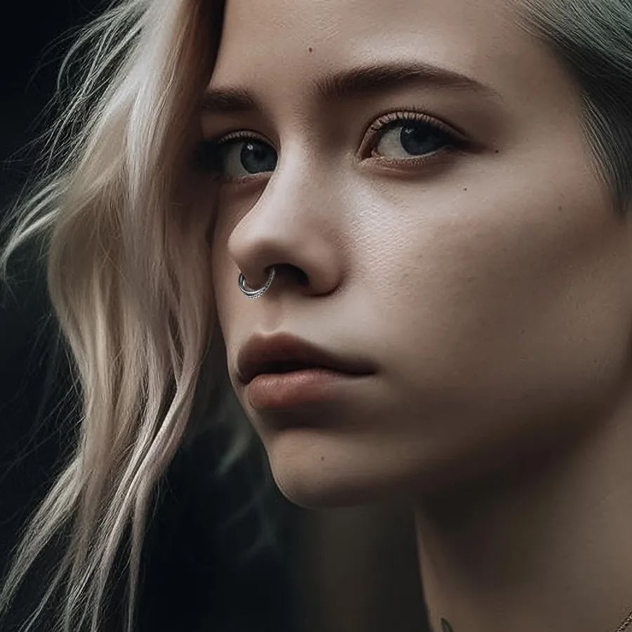 ENTWINED CRYSTAL TITANIUM SEPTUM CLICKER