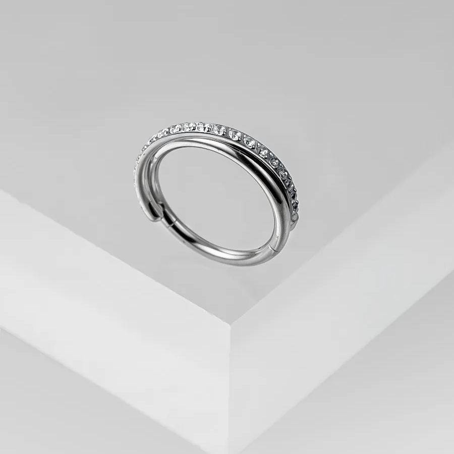 ENTWINED CRYSTAL TITANIUM SEPTUM CLICKER