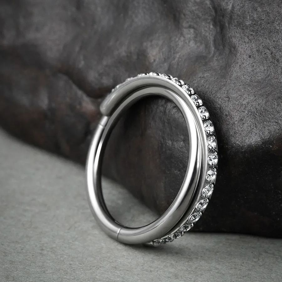 ENTWINED CRYSTAL TITANIUM SEPTUM CLICKER