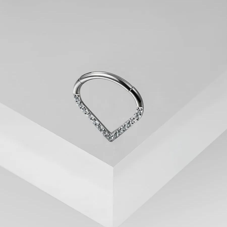 RADIANT WATERDROP TITANIUM SEPTUM CLICKER