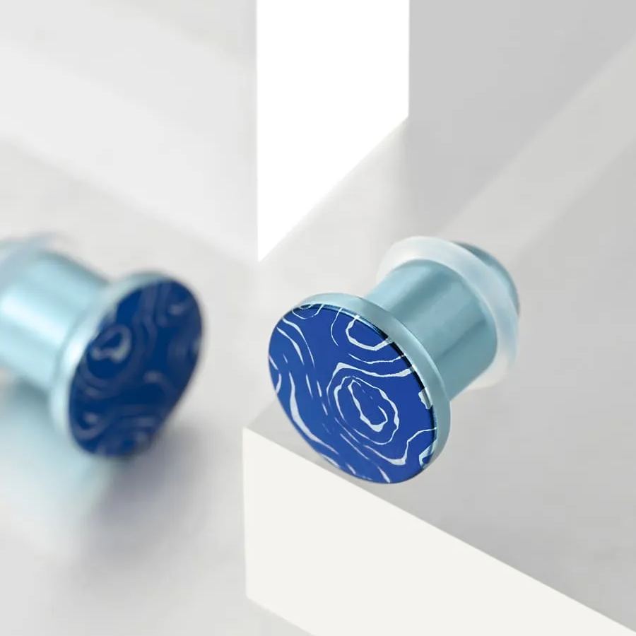 AURORA BLUE SPIRAL EAR STRETCHING KIT