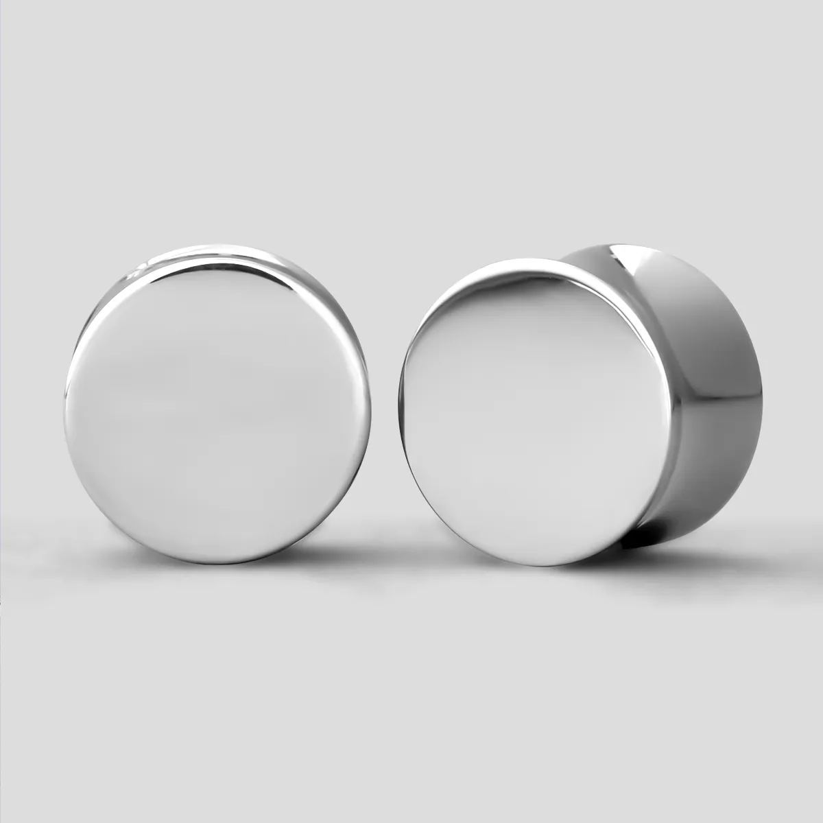 POLISHED MIRROR TITANIUM PLUGS