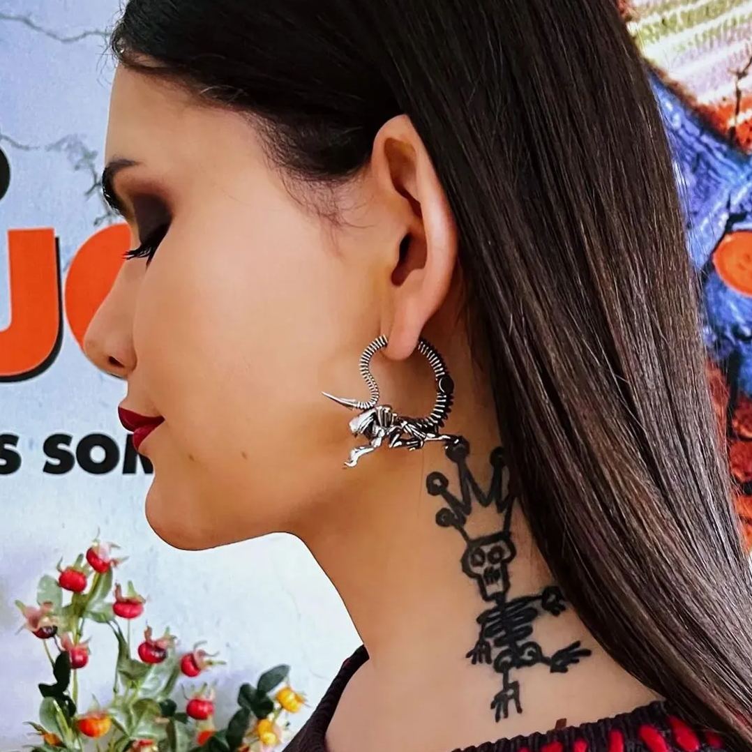 XENOMORPH ALIEN EARRINGS