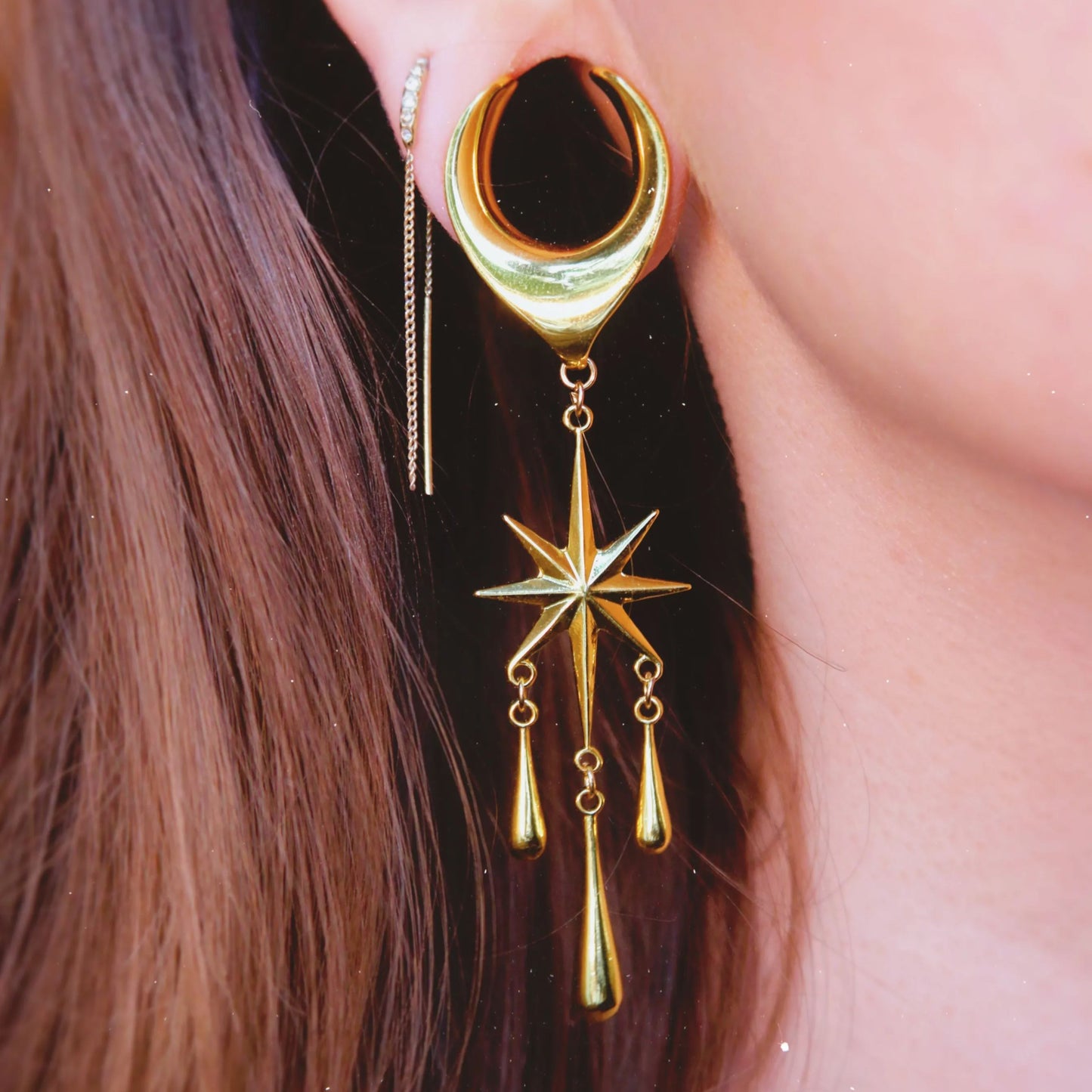 CRESCENT STAR DANGLES