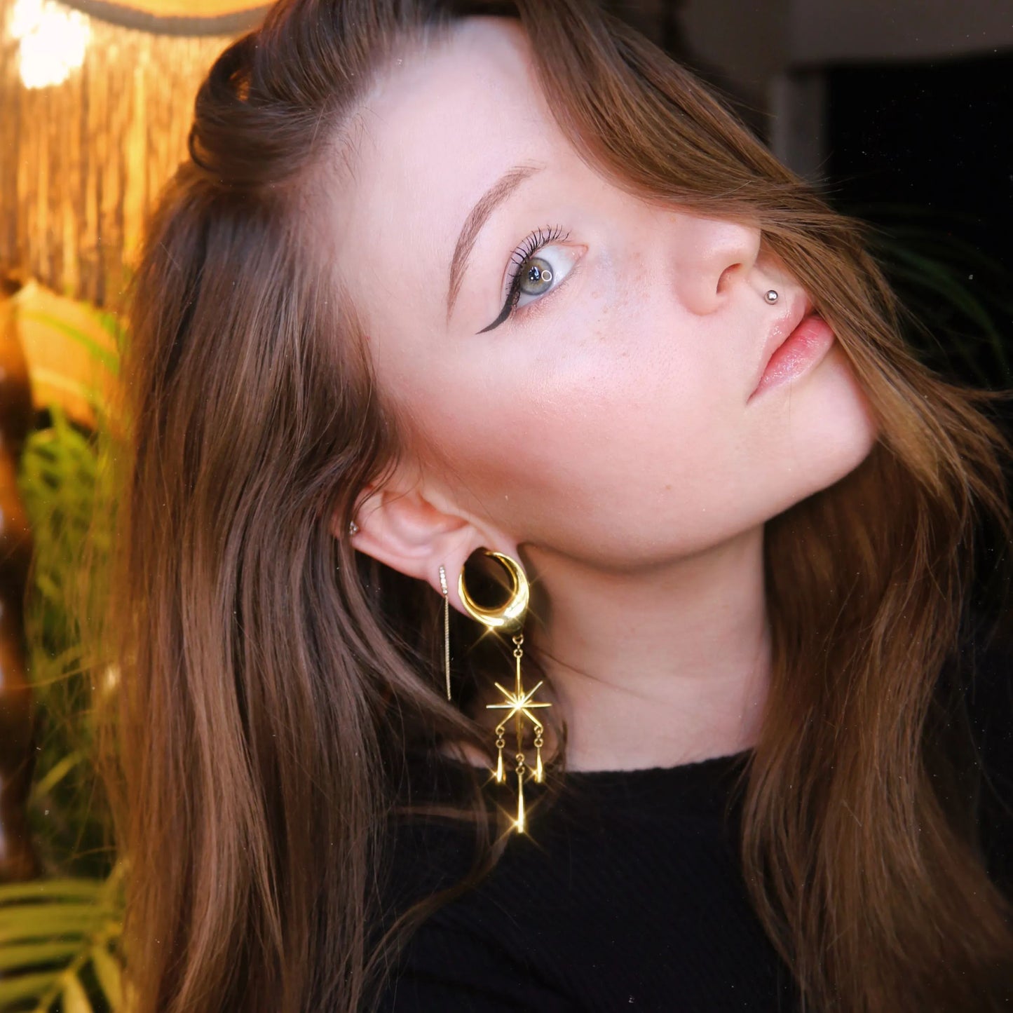 CRESCENT STAR DANGLES