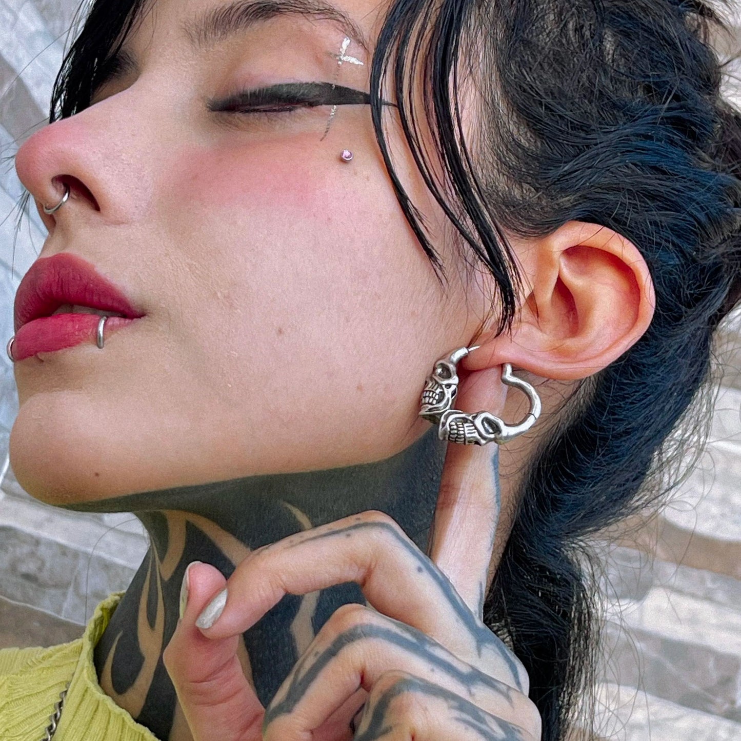HEART SKULL EARRINGS