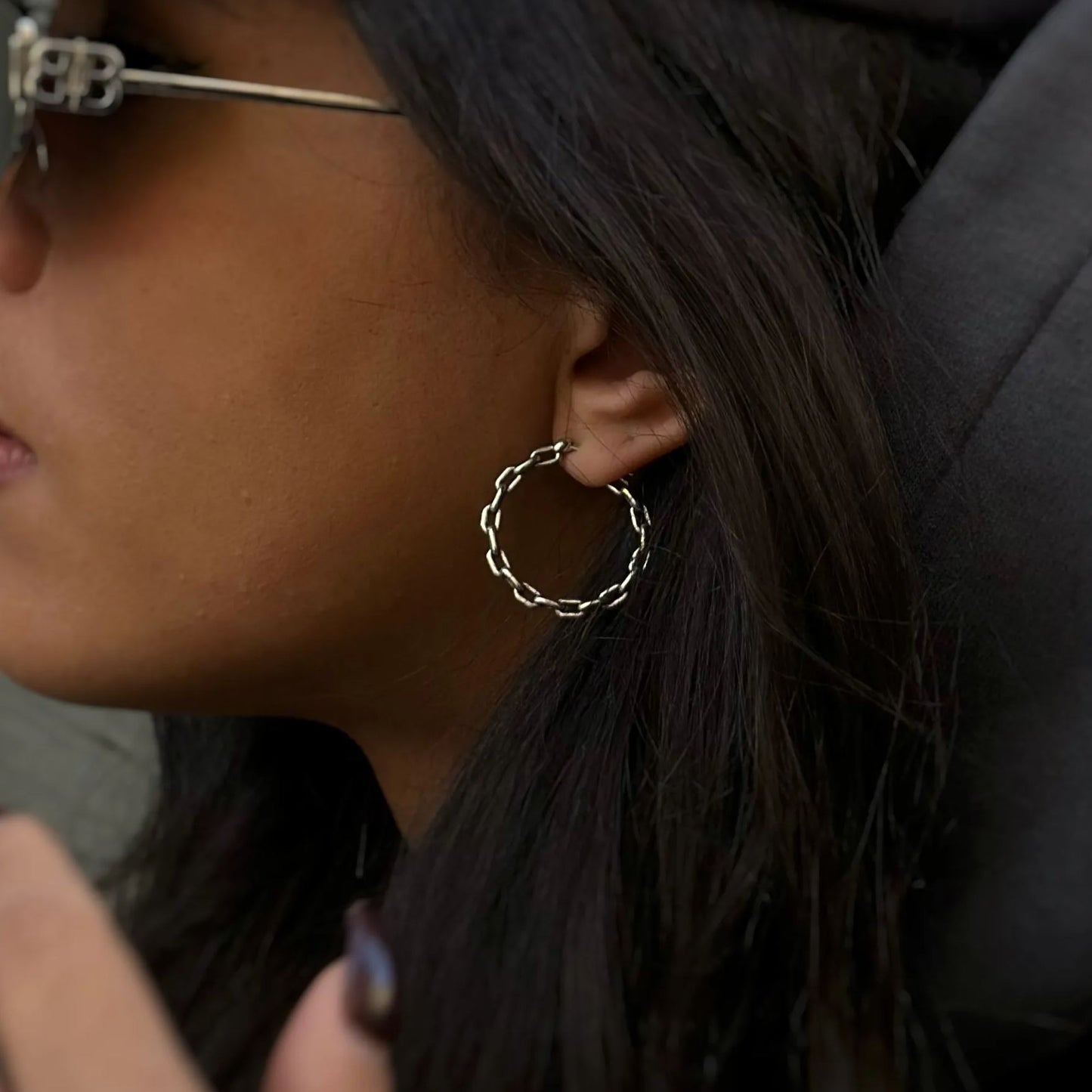 INDUSTRIAL CHAIN EARRINGS